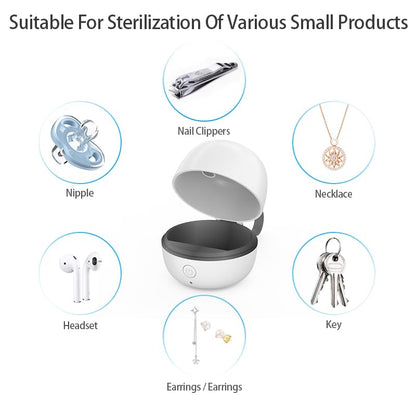 Portable UV Dummy Steriliser, No Water, Cooling or Drying Required. Kills 99.9% of Germs,Rechargeable Battery