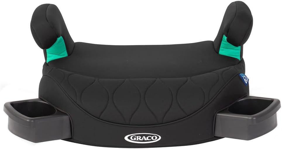 Graco Booster Max R129 ISOFIX backless booster seat, Lightweight at only 2.7kg, Suitable from 137-150cm (approx. 7 to 12 years), Midnight fashion
