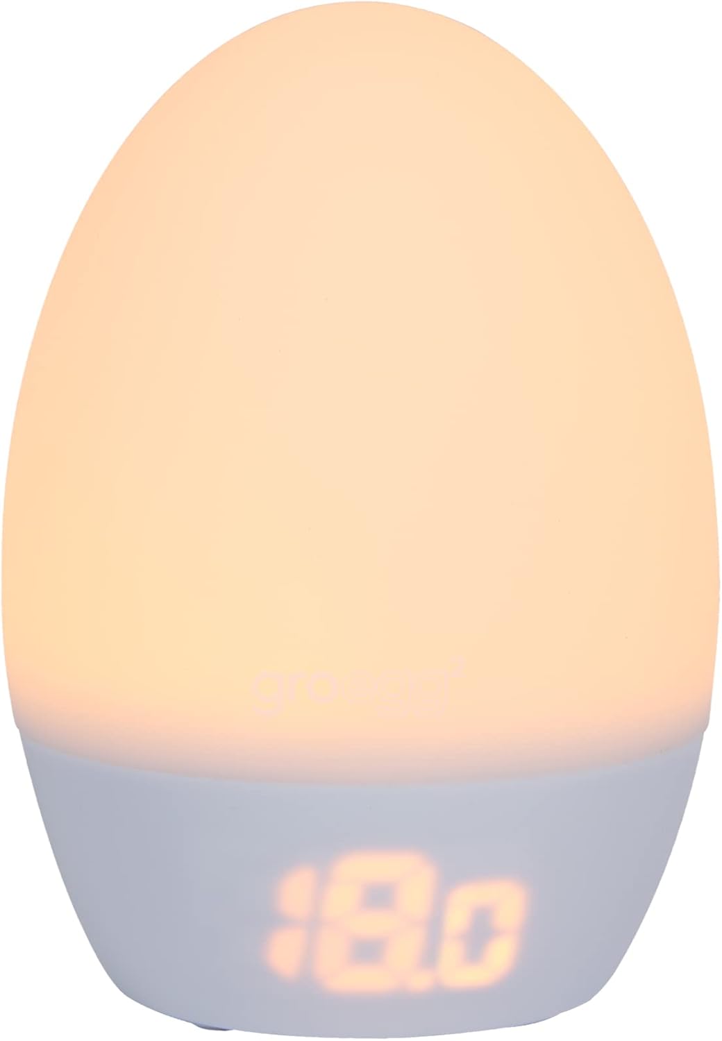 Tommee Tippee GroEgg2, Toddler Nightlight, LED Colour-Changing with Digital Room Temperature Display for Safer Sleep, Adjustable Brightness, Silicone Shell, USB Rechargeable