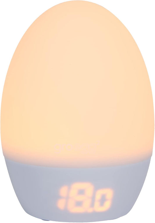 Tommee Tippee GroEgg2, Toddler Nightlight, LED Colour-Changing with Digital Room Temperature Display for Safer Sleep, Adjustable Brightness, Silicone Shell, USB Rechargeable