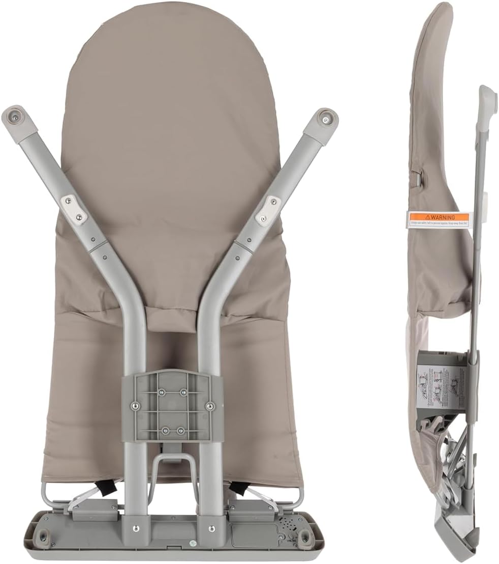 Nuby Musical Moves Baby Bouncer – 2 Reclining Positions | Music & Vibration | Toy Bar | Machine Washable Cover | Suitable from Birth up to 9kg