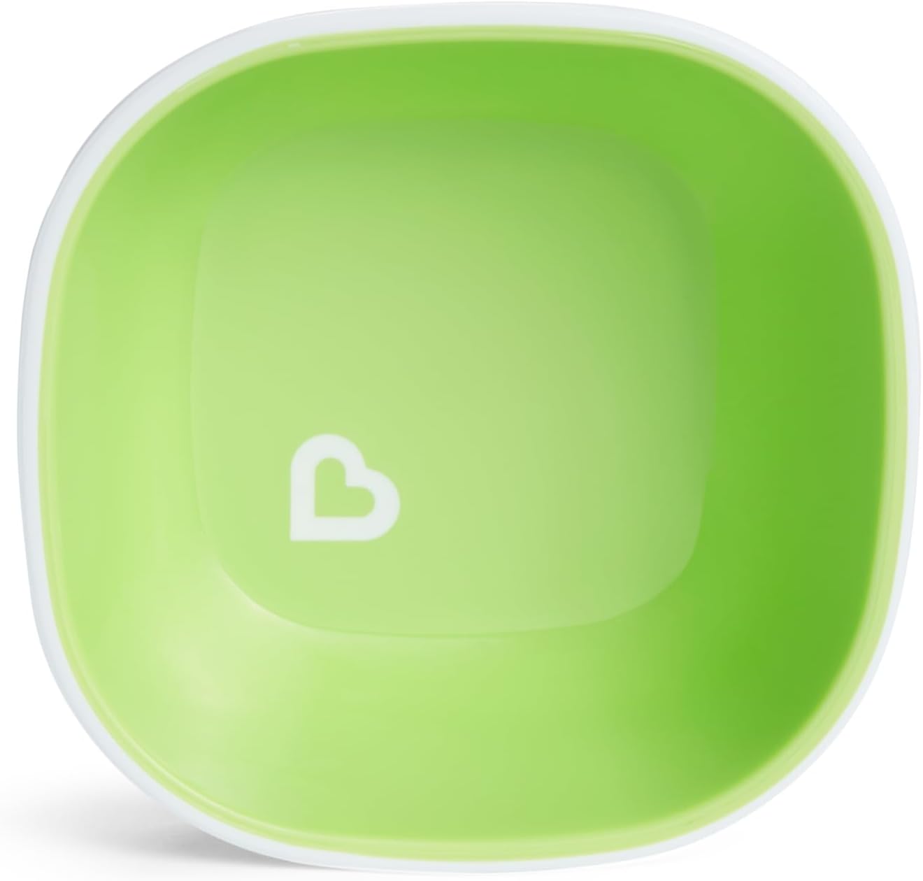 Munchkin 4 Piece Toddler Divided Plate & Bowl Dining Set - Baby Weaning Dishes for 6+ Months, BPA Free - Blue/Green