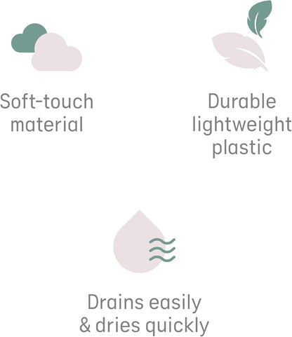 Angelcare - Baby Bath Support - Soft Touch Support - Water Level Indicator - Ideal for Babies Less Than 6 Months Old - Aqua