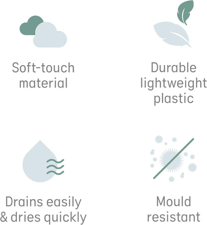 Angelcare - Baby Bath Seat - Soft Touch Support - Water Level Indicator - Fixation by Suction Cups - Grey