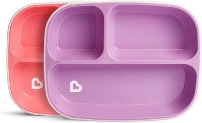 2 Pack Plates, Pink/Purple