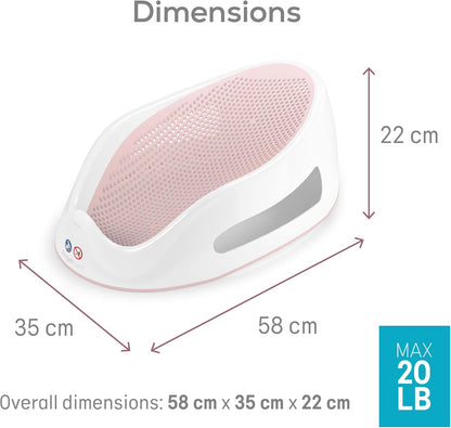 Angelcare - Baby Bath Support - Soft Touch Support - Water Level Indicator - Ideal for Babies Less Than 6 Months Old - Aqua