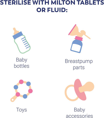 Milton Cold Water Steriliser (White), Packaging may vary