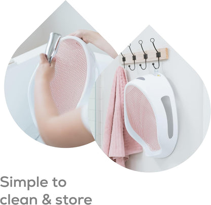 Angelcare - Baby Bath Support - Soft Touch Support - Water Level Indicator - Ideal for Babies Less Than 6 Months Old - Aqua