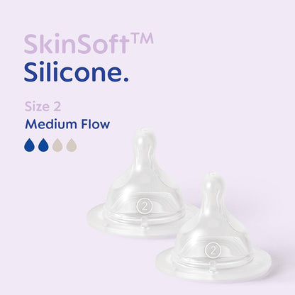 MAM Welcome to The World Set | Baby Gift Set with 3X Feeding Bottles, 0-2 Month Soother and MAM Dummy Clip | Baby Accessories for Newborn | Grey (Various Designs)