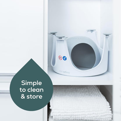 Angelcare - Baby Bath Seat - Soft Touch Support - Water Level Indicator - Fixation by Suction Cups - Grey