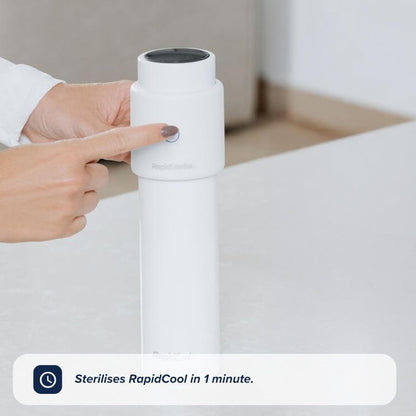 Nuby RapidSterilise Portable UV Steriliser, Made for RapidCool - 70 Uses per Charge | Auto Shut-Off | Kills 99.9% of Bacteria (Black)