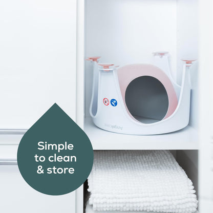 Angelcare - Baby Bath Seat - Soft Touch Support - Water Level Indicator - Fixation by Suction Cups - Grey