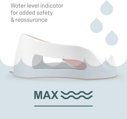 Angelcare - Baby Bath Support - Soft Touch Support - Water Level Indicator - Ideal for Babies Less Than 6 Months Old - Aqua