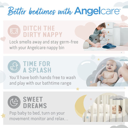 Angelcare Diaper Bin Refills, Pack of 6