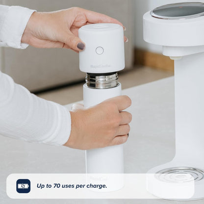 Nuby RapidSterilise Portable UV Steriliser, Made for RapidCool - 70 Uses per Charge | Auto Shut-Off | Kills 99.9% of Bacteria (Black)