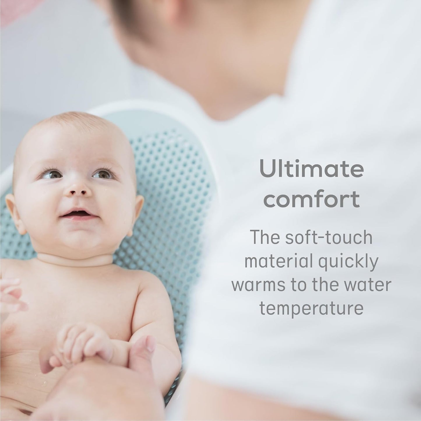 Angelcare - Baby Bath Support - Soft Touch Support - Water Level Indicator - Ideal for Babies Less Than 6 Months Old - Aqua
