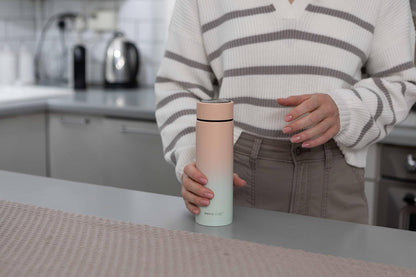 Nuby RapidCool Portable Baby Bottle Making Kit - Prepare A Perfect Formula Feed in 2 Minutes | Includes: 2 Rapid Cool's with 2 Digital Thermometer Lids, 2 Powder Dispensers & Flask