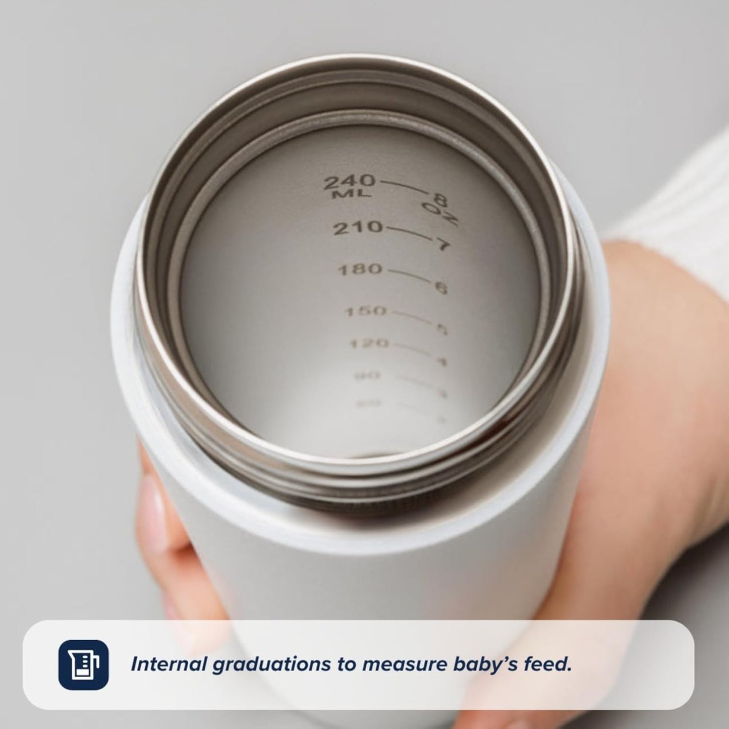 Nuby RapidCool Portable Baby Bottle Making Kit - Prepare A Perfect Formula Feed in 2 Minutes | Includes: 2 Rapid Cool's with 2 Digital Thermometer Lids, 2 Powder Dispensers & Flask