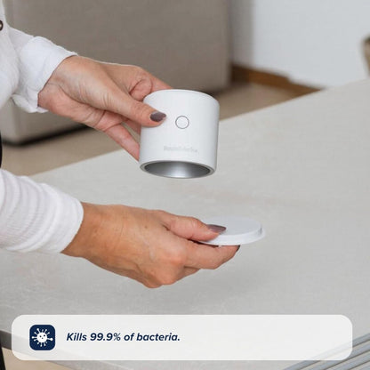 Nuby RapidSterilise Portable UV Steriliser, Made for RapidCool - 70 Uses per Charge | Auto Shut-Off | Kills 99.9% of Bacteria (Black)