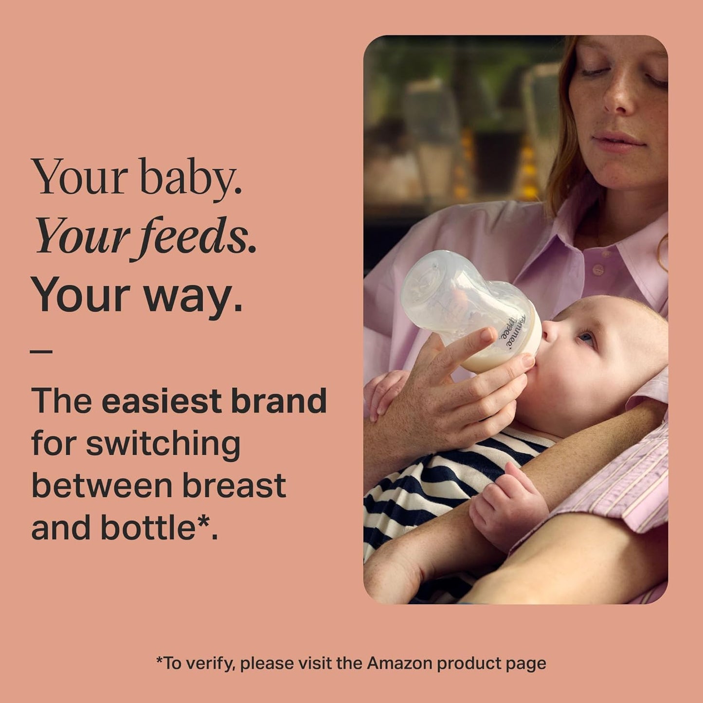 Tommee Tippee Natural Start Baby Bottles for 3m+, Pack of 4 340ml Baby Bottles, with Slow Flow Breast-Like Teat for a Natural Latch, Self-Sterilising and BPA Free, Baby Feeding Essentials