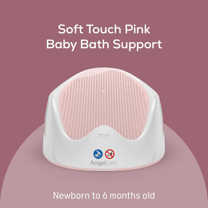 Angelcare - Baby Bath Support - Soft Touch Support - Water Level Indicator - Ideal for Babies Less Than 6 Months Old - Aqua
