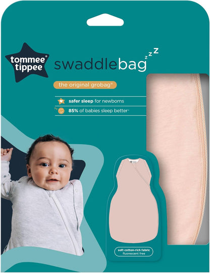 Tommee Tippee Baby Sleep Bag for Newborns, The Original Grobag Swaddle Bag, Hip-Healthy Design, Soft Cotton-Rich Fabric, 3-6 m, 1.0 TOG, Woodland Gro Friends