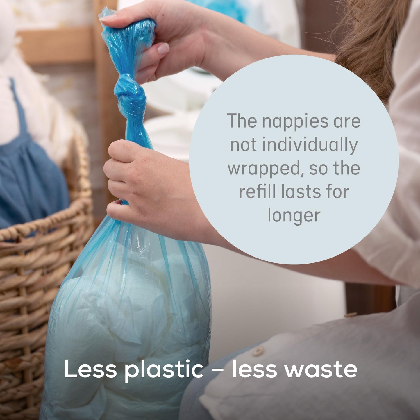 Angelcare Diaper Bin Refills, Pack of 6