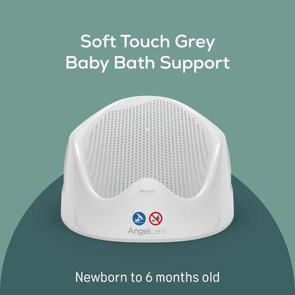 Angelcare - Baby Bath Support - Soft Touch Support - Water Level Indicator - Ideal for Babies Less Than 6 Months Old - Aqua
