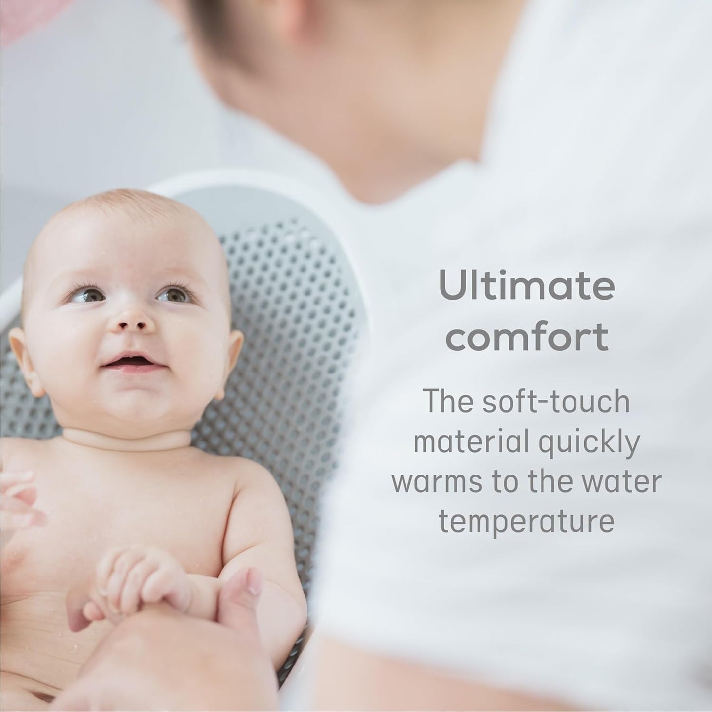 Angelcare - Baby Bath Support - Soft Touch Support - Water Level Indicator - Ideal for Babies Less Than 6 Months Old - Aqua