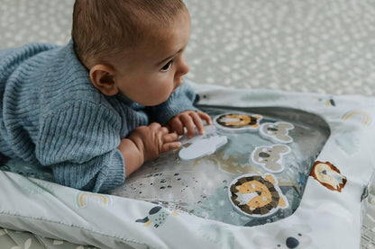 Nuby Animal Adventures Water Mat – Sensory Toys | Interactive Play | Machine Washable Cover | Suitable from 6 Months Plus, 048526890729, Multicolor, One Size