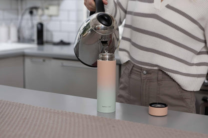 Nuby RapidCool Portable Baby Bottle Making Kit - Prepare A Perfect Formula Feed in 2 Minutes | Includes: 2 Rapid Cool's with 2 Digital Thermometer Lids, 2 Powder Dispensers & Flask