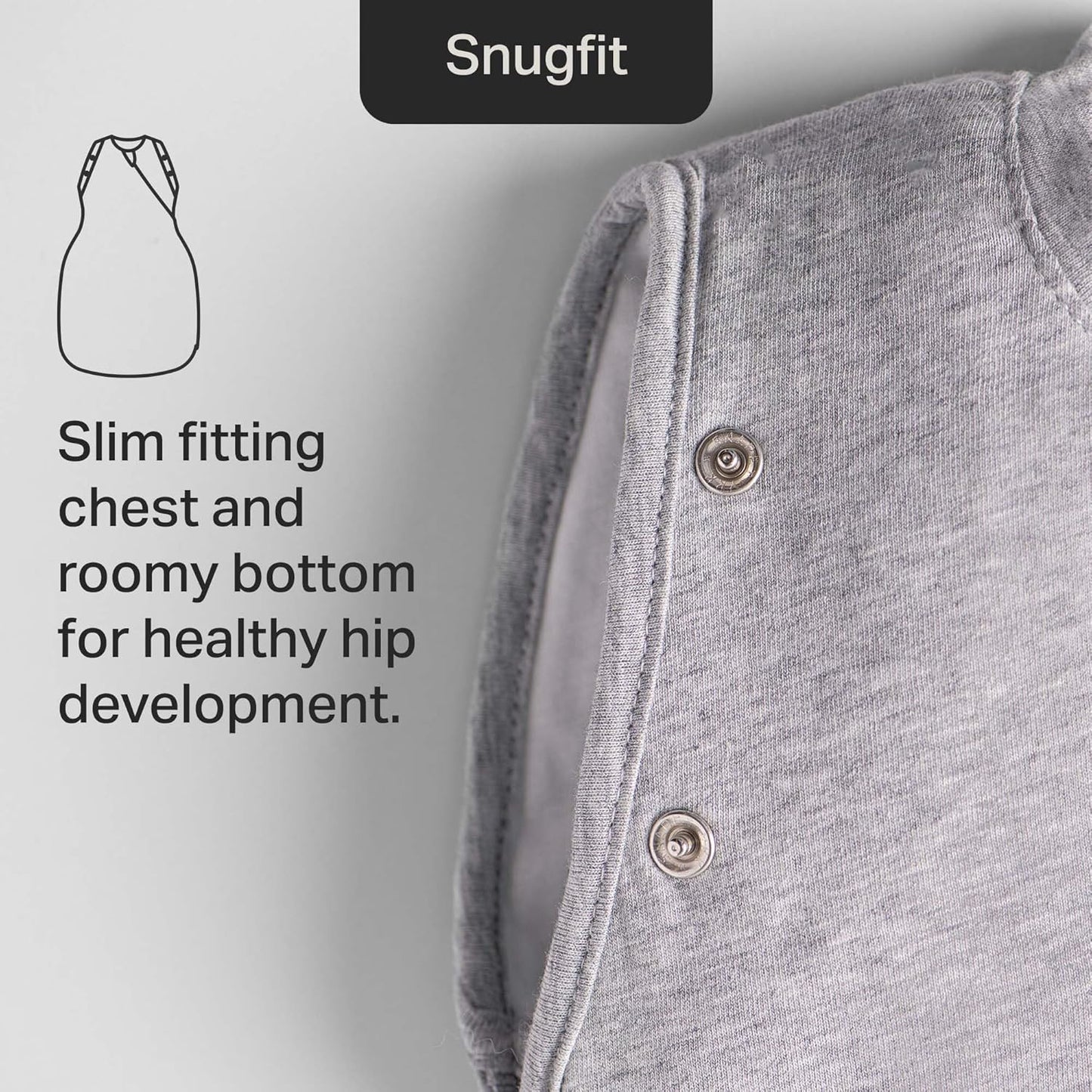 Tommee Tippee Baby Sleep Bag for Newborns, The Original Grobag Swaddle Bag, Hip-Healthy Design, Soft Cotton-Rich Fabric, 3-6 m, 1.0 TOG, Woodland Gro Friends