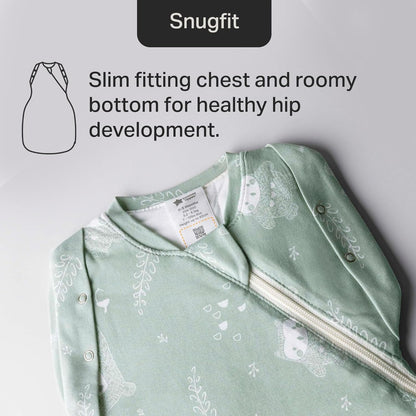 Tommee Tippee Baby Sleep Bag for Newborns, The Original Grobag Swaddle Bag, Hip-Healthy Design, Soft Cotton-Rich Fabric, 3-6 m, 1.0 TOG, Woodland Gro Friends