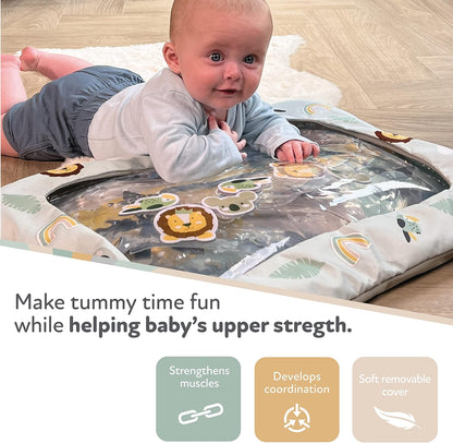 Nuby Animal Adventures Water Mat – Sensory Toys | Interactive Play | Machine Washable Cover | Suitable from 6 Months Plus, 048526890729, Multicolor, One Size