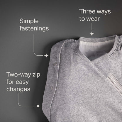 Tommee Tippee Baby Sleep Bag for Newborns, The Original Grobag Swaddle Bag, Hip-Healthy Design, Soft Cotton-Rich Fabric, 3-6 m, 1.0 TOG, Woodland Gro Friends