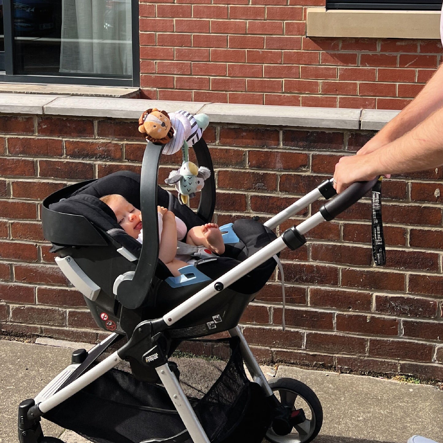 Nuby Animal Adventures Activity Spiral – Interactive Pram Toy with Sensory Toys Suitable from Birth, 89075, One Size