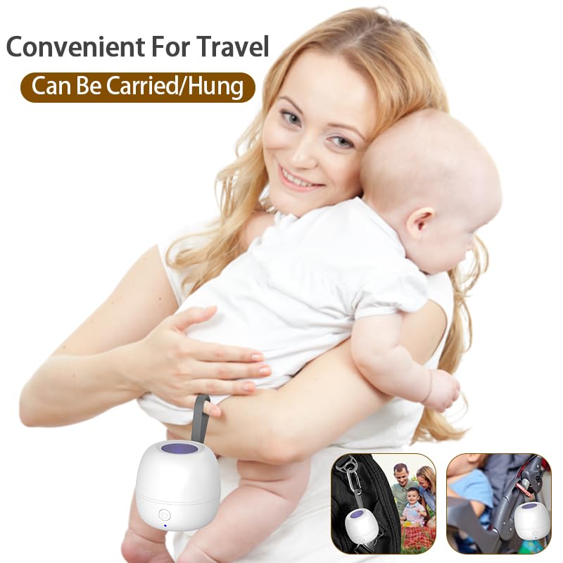 Portable UV Dummy Steriliser, No Water, Cooling or Drying Required. Kills 99.9% of Germs,Rechargeable Battery